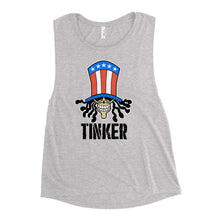 Load image into Gallery viewer, Tinker Skull Ladies’ Muscle Tank