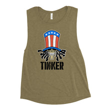 Load image into Gallery viewer, Tinker Skull Ladies’ Muscle Tank