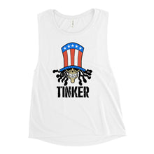 Load image into Gallery viewer, Tinker Skull Ladies’ Muscle Tank