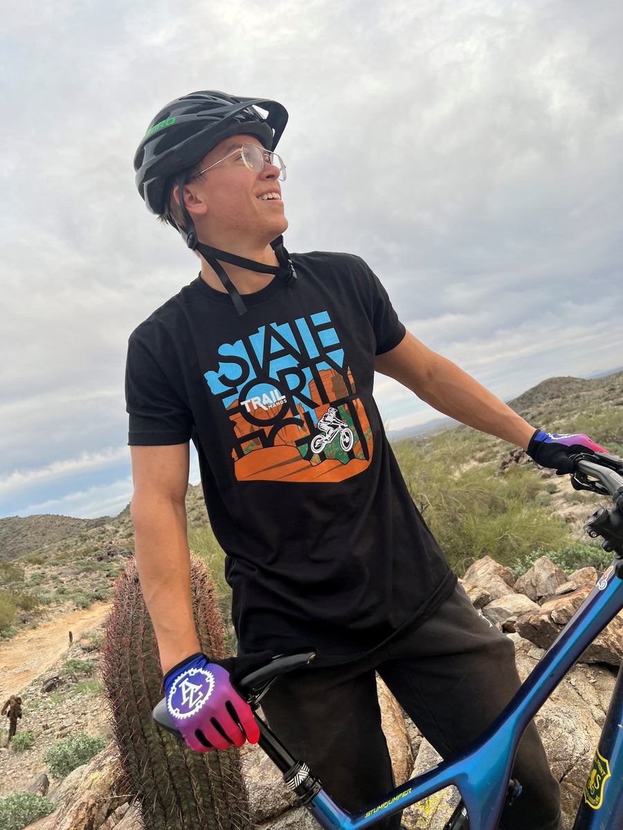 State Forty Eight Collaboration Sedona Tee – Trail Manos MTB Gloves