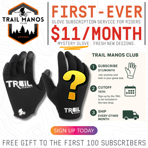 Trail Manos Club: The First-Ever Bike Glove Subscription for $11/month