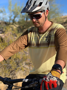 Sketchy Trails: Go Medium 3/4 Sleeve Feminine Cut Jersey