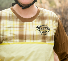 Load image into Gallery viewer, Sketchy Trails: Go Medium 3/4 Sleeve Feminine Cut Jersey
