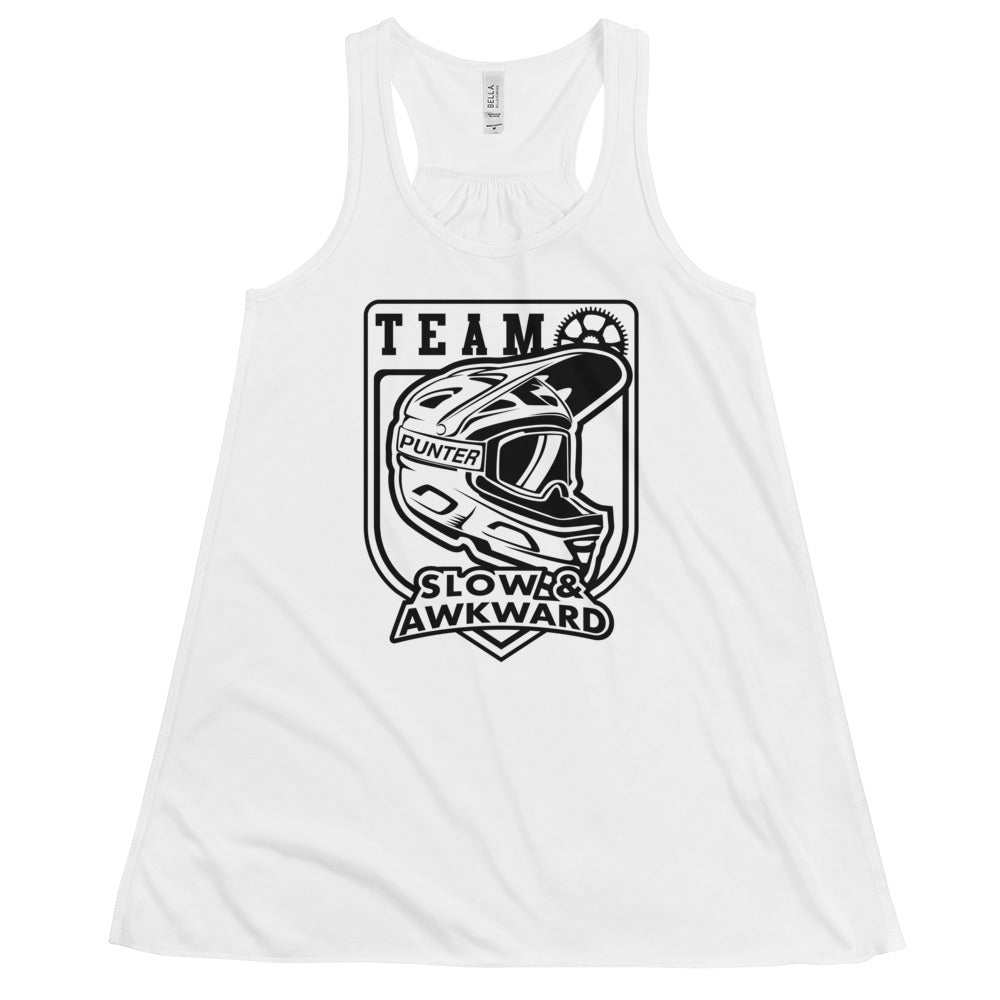 Team Slow and Awkward Women's Flowy Racerback Tank